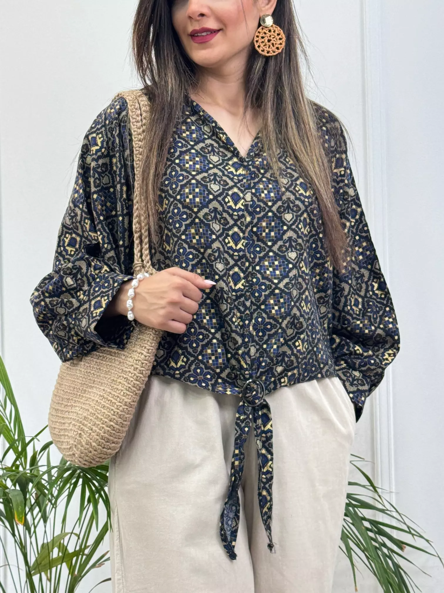شومیز گره ای باتیک
